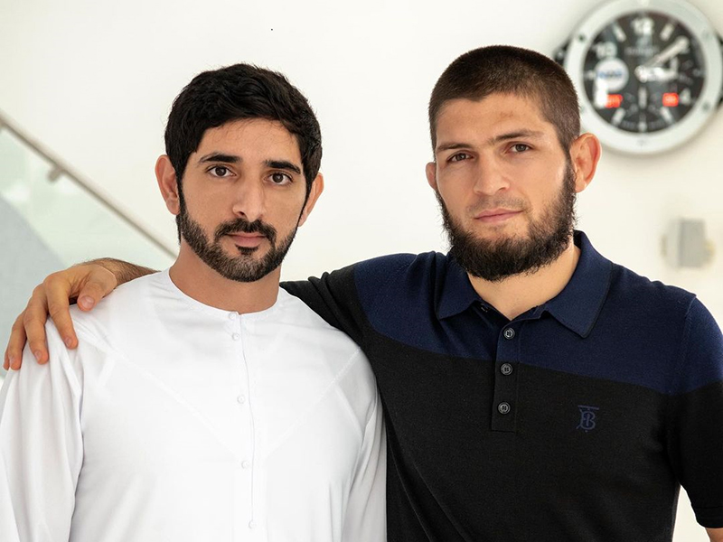 حمدان بن محمد يهنئ حبيب محمدوف
